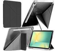 A-BEAUTY Case Compatible with Samsung Galaxy Tab S10 Lite / S10 FE 2025 / S9 FE 10.9-Inch / S9 11-Inch 2023 with S Pen Holder, Shockproof Clear Cover, 6-in-1 Y-Shaped Stand, Black