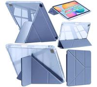 A-BEAUTY Case Compatible with Samsung Galaxy Tab S6 Lite 10.4-Inch 2024/2022/2020 with S Pen Holder, Shockproof Clear Cover, 6-in-1 Y-Shaped Trifold Stand, Auto Wake/Sleep, Lavender