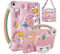 A-BEAUTY Kids Case Compatible with Honor Pad X9a/X9 Pro 11.5 Inch 2025, Shockproof Cartoon Silicone Unicorn Cover with Handle Stand, Shoulder Strap