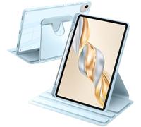 A-BEAUTY Rotating Case Compatible with Honor Pad X9a/X9 Pro 11.5 Inch 2025 with Pen Holder, 360 Degree Rotation Protective Stand Shockproof Cover Clear Back, Sky Blue
