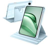 A-BEAUTY Rotating Case Compatible with Huawei MatePad Mini 2025 8.8 Inch with Pen Holder, 360° Rotation Stand Shockproof Cover Clear Back, Auto Wake/Sleep, Sky Blue