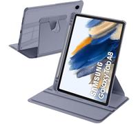 A-BEAUTY Rotating Case Compatible with Samsung Galaxy Tab A8 10.5 Inch (SM-X200/X205/X207) with S Pen Holder, Shockproof Cover Clear Back, Auto Wake/Sleep, Lavender