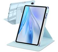 A-BEAUTY Rotating Case Compatible with vivo Pad SE 12.3 Inch 2025 with Pen Holder, 360° Rotation Stand Shockproof Cover Clear Back, Auto Wake/Sleep, Sky Blue