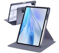 A-BEAUTY Rotating Case Compatible with vivo Pad SE 12.3 Inch 2025 with Pen Holder, 360° Rotation Stand Shockproof Cover Clear Back, Auto Wake/Sleep, Lavender