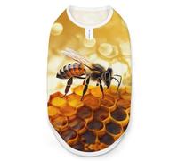 A Bee on An Honeycomb Dog Shirt Pet Clothes Summer T-Shirts Sleeveless Tank Top for Small Puppy Cat