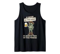 A Beer in The Hand Worth Two in The Fridge Funny Cowboy Frog Tank Top