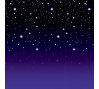 A Beistle Creation 52024 Starry Night Backdrop, Plastic,Standard