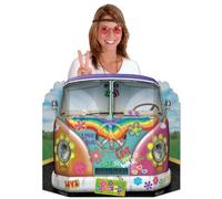 A Beistle Creation 57950 Hippie Bus Photo Prop, Paper, Multicolor