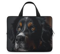 A Bernese Dog Laptop Sleeve Ultra-Thin, Waterproof 15inch Laptop Bags, Portable Protective Computer Bag with Hand Strap