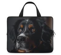 A Bernese Dog Laptop Sleeve Ultra-Thin, Waterproof Laptop Bags, Portable Protective Computer Bag with Hand Strap, Style, 17inch