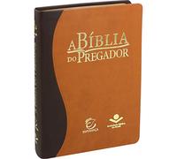 A Bíblia da Pregadora - Capa em Couro Sintético. Marrom Claro e Escuro