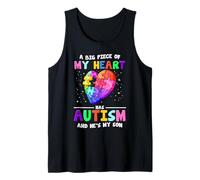A Big Piece Of My Heart Has Autism And He's My Son Tank Top