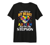 A Big Piece of My Heart Has Autism and He's My Stepson Premium T-Shirt
