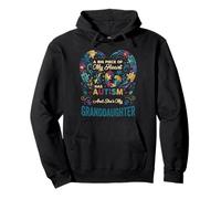 A Big Piece Of My Heart Has Autism And She My Granddaughter Pullover Hoodie
