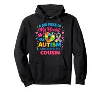 A Big Piece Of My Heart Has Autism And SHe's My Cousin Pullover Hoodie