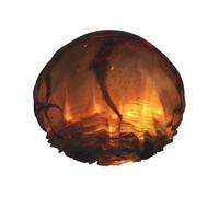 A big spider Waterproof Shower Cap for Women - Elastic and Reusable Hair Cap, Perfect for Bathing, Facial Care, Black