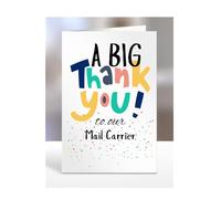 A big thank you our Mail Carrier, Card for Men, Women, Presents for Christmas, Female, Male, Him, Her, Thankyou, Greetings cards, A5-263b_193