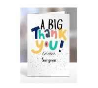 A big thank you our Surgeon, Card for Men, Women, Presents for Christmas, Female, Male, Him, Her, Thankyou, Greetings cards, A5-263c_209