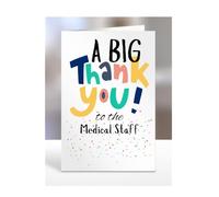 A big thank you to the Medical Staff, Card for Men, Women, Presents for Christmas, Female, Male, Him, Her, Greeting Cards, Hospital, A5-267_70