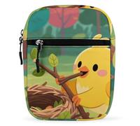 A Bird Building A Nest Crossbody Bag Unisex,Sling Bag with Adjustable Strap And Zip,Shoulder Bags for Work Travel