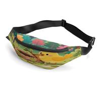 A Bird Building A Nest Fanny Pack for Men&Women,Crossbody Bag with Adjustable Strap,Chest Pack for Running Travel