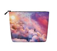 A Bird in The Bush Fake Hemp Faux Hemp Makeup Travel Bag Cosmetic Bag for Women and Girls