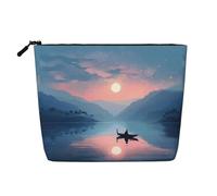 A Bird in The Bush Fake Hemp Faux Hemp Makeup Travel Bag Cosmetic Bag for Women and Girls