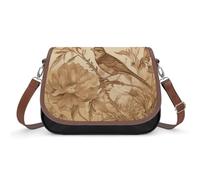 A Bird in The Field Shoulder Bag for Women, Handbag with Adjustable Strap & Inner Pocket, Crossbody Bag for Daily Commute Travel