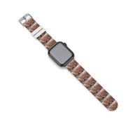 A Bird Landing on The Ground Silicone Watch Bands Compatible with IWatch Soft Wristbands Classic Replacement Strap