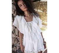 A Bird, Lost At Sea Romper at Free People in Morning Oat, Size: XS - female