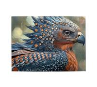 A Bird With Strange Feathers Wooden Puzzle 500 Piece Jigsaw Puzzle For Adults Challenging Puzzle For Game Size 15"X20.4"