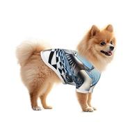 A Bird with Surrealistic Chessboard Background Cute Dog and Cat T-Shirt - Soft and Breathable Pet Apparel for Small to Large Dogs and Cats