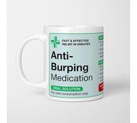 A Bit of Banter Anti-Burping Medication Prescription Mug Funny Rude Joke Pharmacy Gag Gift