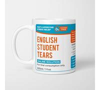 A Bit of Banter English Student Tears Mug, Funny Teacher Gift, School Leaver Cup