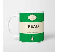 A Bit of Banter I Read Banned Books Penguin Book Cover Mug, Literary Classics, Book Lover Gift