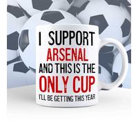 A Bit of Banter I Support Arsenal Mug This is The Only Cup I'll be Getting This Year, Rival Team Joke