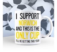 A Bit of Banter I Support Norwich Mug This is The Only Cup I'll be Getting This Year, Rival Team Joke