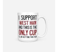 A Bit of Banter I Support West Ham Mug This is the Only Cup I'll be Getting This Year, Rival Team Joke, 15oz