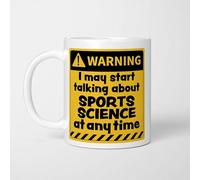 A Bit of Banter Warning! I May Start Talking About Sports Science at Any Time Mug, Novelty Funny Thank You Gift, Birthday Cup