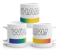 A Bit of Banter Wham! 1980s Music Icons Mug, Novelty Funny Thank You Gift, Birthday Cup