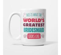 A Bit of Banter World's Greatest Bridesmaid Mug, 15oz | Funny Bridesmaid Gift for Bridesmaids and Maids of Honour, Wedding Thank You from the Bride, Ceramic Coffee Cup