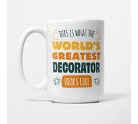 A Bit of Banter World's Greatest Decorator Mug, 15oz | Funny Decorator Gift for Painters and Decorators, Tradesman Thank You Present, Ceramic Coffee Cup