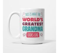 A Bit of Banter World's Greatest Grandma Mug, 15oz | Funny Grandma Gift for Grandmas and Grandmothers, Present from the Grandchildren, Ceramic Coffee Cup