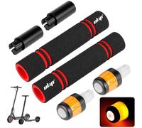 (A Black and Orange, One size) Electric Scooter Handlebar Extender Grips With Turn Signals Lights For Xiaomi M365 Pro Pro2 1S MI3 And Ninebot ES Series