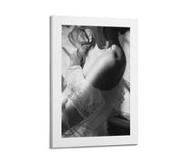 A Black And White Poster of A Womans Shoulder And Arm with Sheer, Ruffled Fabric Around Her Arm, Sunlight Highlights Her Skin Poster Decorative Painting Canvas Wall Posters And Art Picture Print Moder