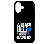 A Black Belt Is A White Belt That Never Gave Up Karate Quote Case for iPhone 17