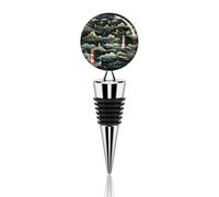 A Black Lighthouse Wine Bottle Stopper Reusable Bottle Corks Vacuum Seal Decorative Plug Ideal Wine Saver Accessory Gift for Bar Parties Wedding Celebratory Occasions