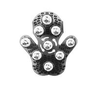 (a-Black) Q1QD Hand Held Massager for Muscle Back Neck Joint Foot Shoulder Leg Pain Relief - Palm Shaped Massage Glove Full Body