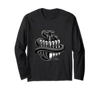 A Black Venom With Bowling Pins Venom Bowling Team Long Sleeve T-Shirt