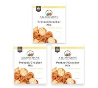 A Blend Above Cheddar Bacon Cracker/Pretzel Seasoning, 3 Pack Gourmet Cracker and Pretzel Seasoning, Easy to Make, Makes 2 Sleeves of Crackers or 2 Bags Oyster Crackers, Makes 1 Bag of Pretzels, All